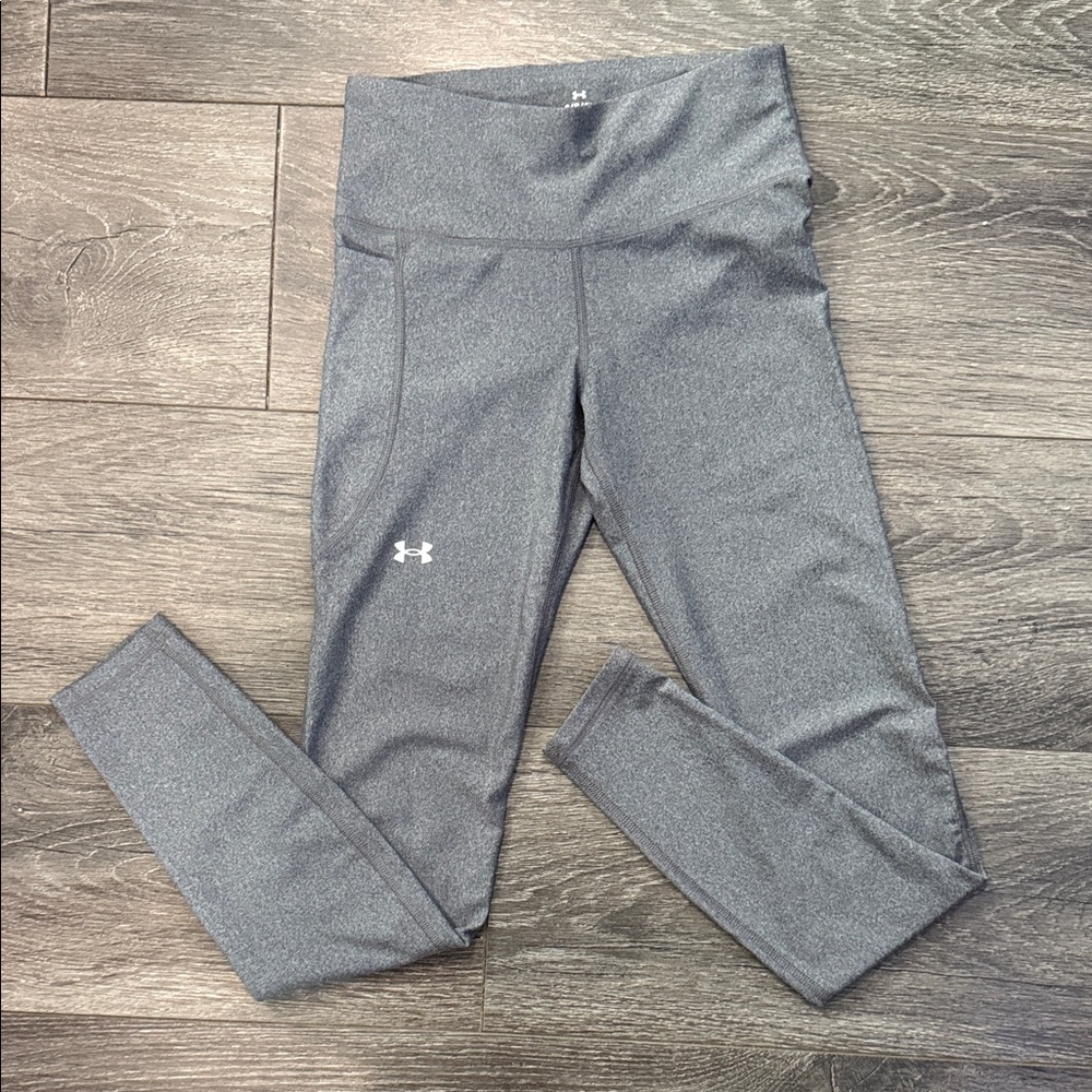 Under Armour Heather Gray Compression Leggings - image 1